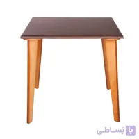 ‌میز چهار نفره چهارگوش مدل TC3 استیل هامون