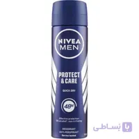 اسپری ضد تعریق مردانه نیوا مدل Protect & Care حجم ۱۵۰ میلی لیتر ا Nivea Protect & Care Spray 150ml