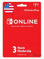 تایم کارت نینتندو سوییچ آنلاین 3 ماهه آمریکا (US)