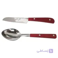 ست کارد و قاشق توت کالا tootkala دسته پلکسی 190