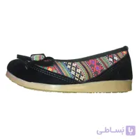 کفش دخترانه طرح سنتی ایرانی مشکی 24