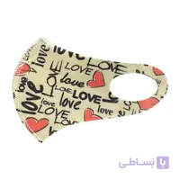 ماسک لیزری غواصی بچگانه طرح love کد 004 ا Children Mask Code004
