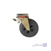 چرخ زباله ای قطر 200 میلی متر گردان ترمزدار ابتکار نوین مدل لوتوس