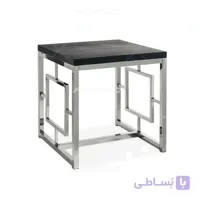 عسلی پایه استیل صفحه چوبی مدل ونیز