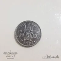 سکه One shilling 1950