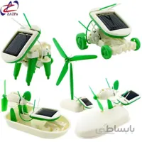 کیت ربات ساختنی مدل 6 در 1 با باتری خورشیدی