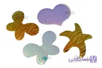 گیره مو مدل قلب و پروانه و ستاره چسبی کد cw0012