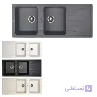 سینک ظرفشویی بیمکث مدل BG-0013 گرانیتی توکار کد 45344