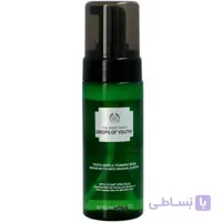 فوم شستشوی صورت عصاره جوانی بادی شاپ The body Shop مدل دراپ آف یوث Drops of Youth حجم ۱۵۰ میل| حاوی سلول بنیادی گیاهی ا The Body Shop Drops of Youth™ Gentle Foam wash 150ml