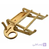 استند چندکاره لپ تاپ و موبایل چوبی مدل F97