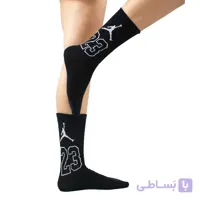 جوراب ساقدار اسپرت جردن مشکی آپتیمیست