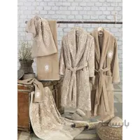 سرویس حوله عروس و دامادی دانتلا ترکیه طرح داماسک DAMASK کد2