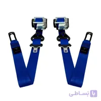 ست کمربند جلو چپ و جلو راست ایربگدار پژو ۲۰۶ و ۲۰۷ (مکانیزم RPLL ) رنگ آبی کاربنی