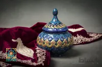 قندان میناکاری بدون پایه کد 17