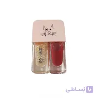 لاک ناخن دوقلو طرح حیوانات کد 14