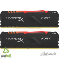 رم کینگستون HyperX Fury RGB DDR4 16GB (8GB x 2) CL16 3200Mhz