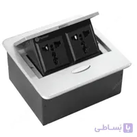 پریز برق مربعی دکمه تاچ مکانیکی سیلور فانتونی مدل N334 ا Fantoni N334 Power outlet