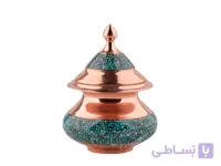 قندان فیروزه کوبی مدل دخل سایز کوچک