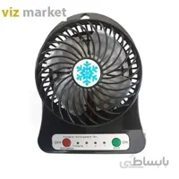 پنکه رومیزی شارژی کد 18650BLAC به همراه باتری