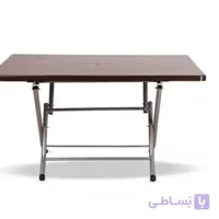 میز مستطیل پلاستیکی پایه فلزی تاشو صبا کد 218