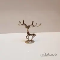 مجسمه گوزن ایستاده نقره ای زاماک