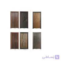 درب MDF لیزری پنج میل با روکش PVC