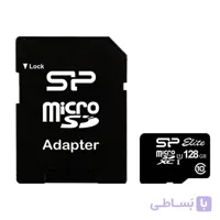 کارت حافظه MicroSDXC سیلیکون پاور سری Elite کلاس 10 استاندارد UHS-I U1 ظرفیت 128 گیگابایت سرعت 100مگابایت