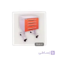 روتور 4 کشو تمام MDF با درب هایگلاس RMH4