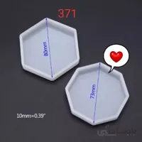 قالب سیلیکونی رزین زیر لیوانی چند ضلعی کد 371