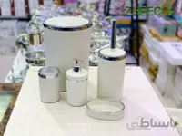 ست سرویس بهداشتی ۵ تکه اکرولیک طوسی نقره ای