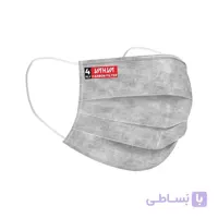 ماسک کربن اکتیو 4لایه یحیی ملت بلون دار کد 99C4 ( بسته 5 عددی)