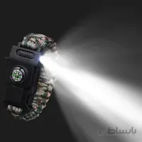 دستبند پاراکورد چاقو و چراغ بغل