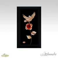تابلو معرق گل و مرغ C01