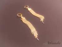 گوشواره آویز سه رنگ