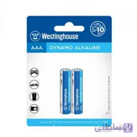 باتری نیم قلمی وستینگهاوس مدل AAA Dynamo Alkaline LR3 AM3 MIGNON 15A 1.5V بسته ۲ عددی