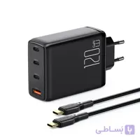 شارژر آداپتور دیواری چهار پورت 120 واتی مک دودو مدل MCDODO CH-0771 GAN به همراه کابل 2 متری