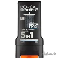 شامپو سر و بدن لورآل loreal مدل TOTAL CLEAN حجم 300 میلی لیتر
