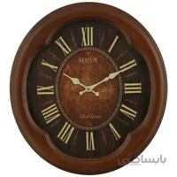 ساعت دیواری چوبی لوتوس مدل SANFORD کد L014 رنگ BR