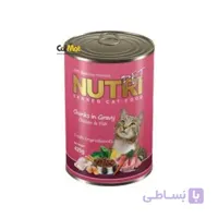 کنسرو غذای گربه نوتری مدل Chicken & Fish وزن 425 گرم