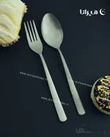 قاشق و چنگال تک 12 پارچه تمام مات مدل روما برند پاشا