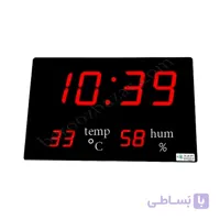 ساعت و دماسنج و رطوبت سنج دیجیتال سایز ۵۰*۳۰ سانتیمتر