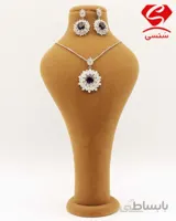ست نقره طرح یاقوت کبود