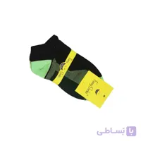 جوراب مچی فانی مدل 1029 مشکی-سبزآبی