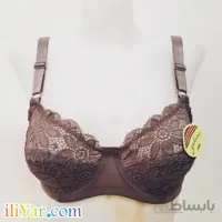 سوتین گیپور زنانه فانتزی رنگ شکلاتی