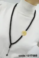 گردنبند سنگی اونیکس طرح عشق
