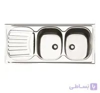 سینک ایلیا استیل مدل 2010R توکار سایز 50 × 120 سانتی متر ا Ilia Steel 2010R Inset Sink Size 120 X 50 Cm