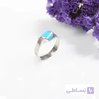 انگشتر نقره زنانه با سنگ فیروزه