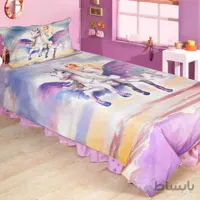 نیم ست ملحفه 90 رانفرس طرح باربی پگاسوس Barbie Pegasus