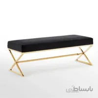 نیمکت استیل طلایی مدل فیدرو