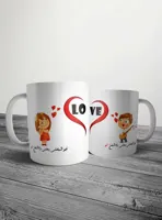 ماگ عاشقانه کد mgs18 مجموعه ۲ عددی